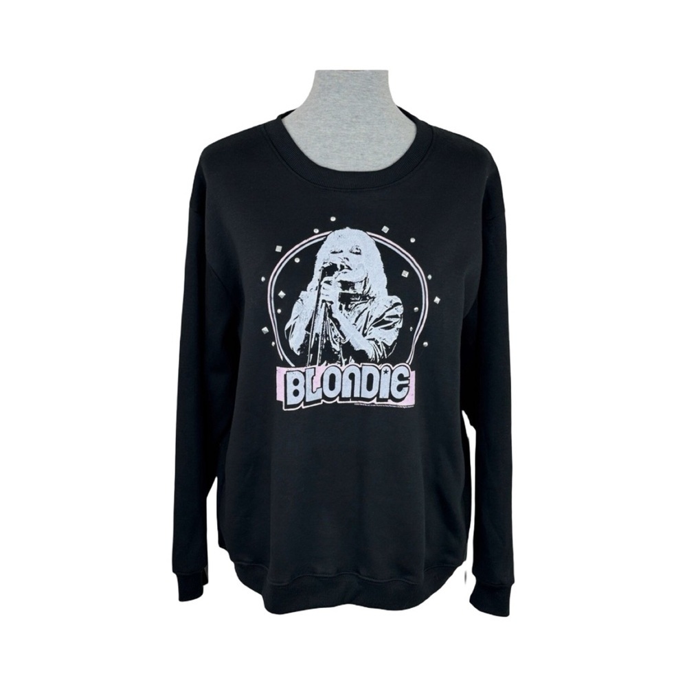Vinyl Icons Blondie Graphic Sweatshirt Black NWOT Size L